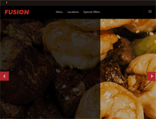 Tablet Screenshot of fusionsteakhouse.com